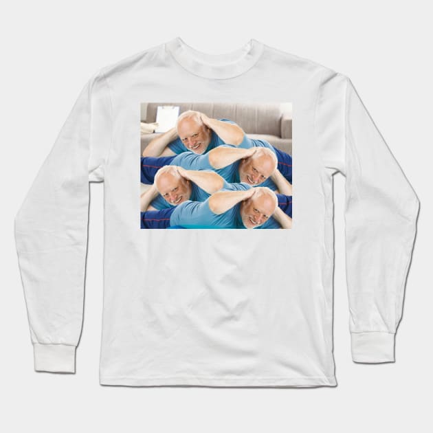 Hide The Pain Harold Long Sleeve T-Shirt by FlashmanBiscuit